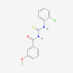 molecular formula C15H13ClN2O2S B5802096 N-{[(2-chlorophenyl)amino]carbonothioyl}-3-methoxybenzamide 