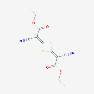 B058021 Diethyl 2,2'-(1,3-dithietane-2,4-diylidene)bis(cyanoacetate) CAS No. 22624-54-0