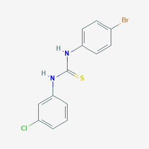 molecular formula C13H10BrClN2S B5802109 N-(4-bromophenyl)-N'-(3-chlorophenyl)thiourea 