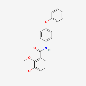 molecular formula C21H19NO4 B5802116 2,3-dimethoxy-N-(4-phenoxyphenyl)benzamide 