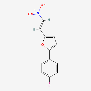 molecular formula C12H8FNO3 B5802138 2-(4-fluorophenyl)-5-(2-nitrovinyl)furan 
