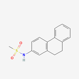 molecular formula C15H15NO2S B580215 N-(9,10-dihydrophenanthren-2-yl)methanesulfonamide CAS No. 19006-56-5