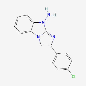 molecular formula C15H11ClN4 B5802153 2-(4-chlorophenyl)-9H-imidazo[1,2-a]benzimidazol-9-amine 