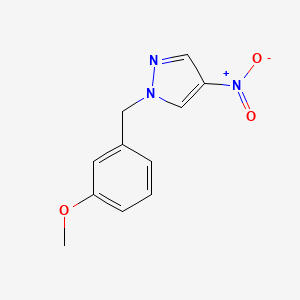 molecular formula C11H11N3O3 B5802190 1-(3-methoxybenzyl)-4-nitro-1H-pyrazole 