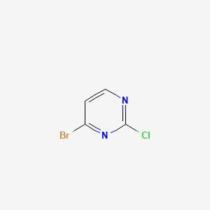 molecular formula C4H2BrClN2 B580221 4-Bromo-2-chloropyrimidine CAS No. 885702-34-1