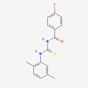 N-{[(2,5-dimethylphenyl)amino]carbonothioyl}-4-fluorobenzamide