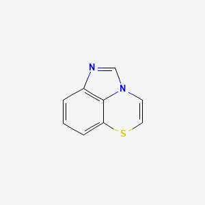 molecular formula C9H6N2S B580225 9-Thia-1,3-diazatricyclo[6.3.1.04,12]dodeca-2,4(12),5,7,10-pentaene CAS No. 19546-68-0