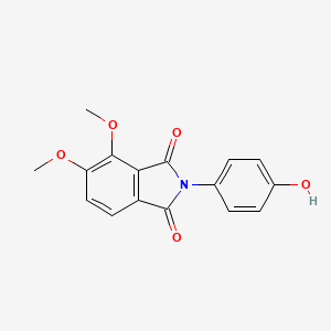 molecular formula C16H13NO5 B5802259 2-(4-hydroxyphenyl)-4,5-dimethoxy-1H-isoindole-1,3(2H)-dione 