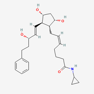 molecular formula C26H37NO4 B580227 N-Cyclopropyl Bimatoprost CAS No. 1138395-12-6