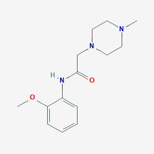 molecular formula C14H21N3O2 B5802271 N-(2-methoxyphenyl)-2-(4-methyl-1-piperazinyl)acetamide 