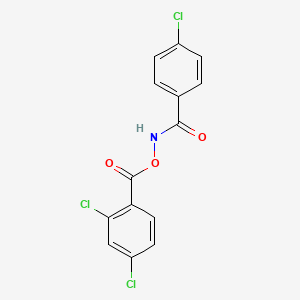 4-chloro-N-[(2,4-dichlorobenzoyl)oxy]benzamide