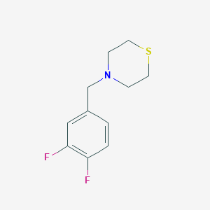 molecular formula C11H13F2NS B5802287 4-(3,4-difluorobenzyl)thiomorpholine 