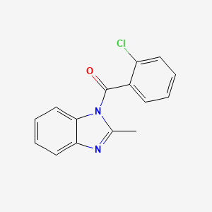 molecular formula C15H11ClN2O B5802332 1-(2-chlorobenzoyl)-2-methyl-1H-benzimidazole 