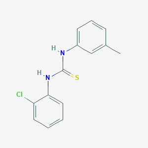molecular formula C14H13ClN2S B5802334 N-(2-chlorophenyl)-N'-(3-methylphenyl)thiourea 