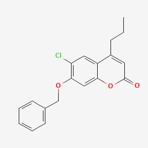 molecular formula C19H17ClO3 B5802385 7-(benzyloxy)-6-chloro-4-propyl-2H-chromen-2-one 