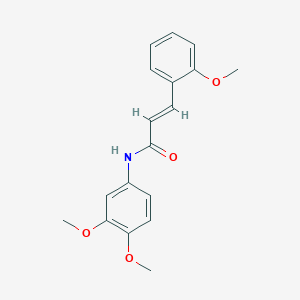 molecular formula C18H19NO4 B5802412 N-(3,4-dimethoxyphenyl)-3-(2-methoxyphenyl)acrylamide 