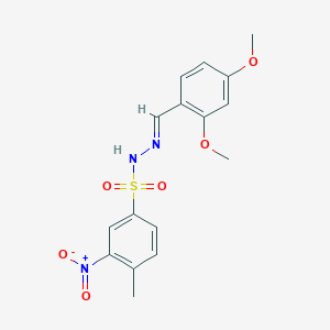 N'-(2,4-dimethoxybenzylidene)-4-methyl-3-nitrobenzenesulfonohydrazide