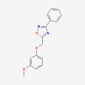 molecular formula C16H14N2O3 B5802455 5-[(3-methoxyphenoxy)methyl]-3-phenyl-1,2,4-oxadiazole 