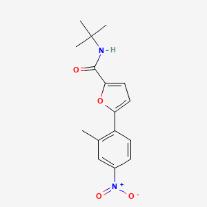 molecular formula C16H18N2O4 B5802463 N-(tert-butyl)-5-(2-methyl-4-nitrophenyl)-2-furamide 
