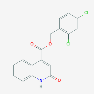 molecular formula C17H11Cl2NO3 B5802509 2,4-dichlorobenzyl 2-hydroxy-4-quinolinecarboxylate 