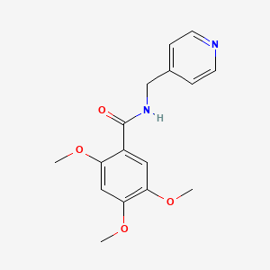 2,4,5-trimethoxy-N-(4-pyridinylmethyl)benzamide