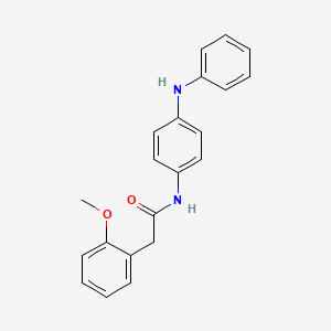 molecular formula C21H20N2O2 B5802519 N-(4-anilinophenyl)-2-(2-methoxyphenyl)acetamide 