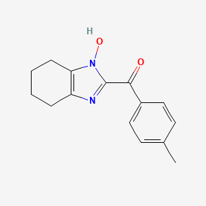 molecular formula C15H16N2O2 B5802535 (1-hydroxy-4,5,6,7-tetrahydro-1H-benzimidazol-2-yl)(4-methylphenyl)methanone 