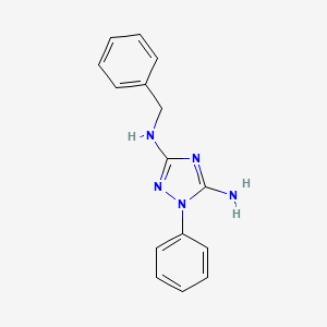 N~3~-benzyl-1-phenyl-1H-1,2,4-triazole-3,5-diamine