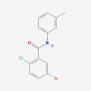 molecular formula C14H11BrClNO B5802576 5-bromo-2-chloro-N-(3-methylphenyl)benzamide 