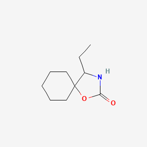 molecular formula C10H17NO2 B580262 4-Ethyl-1-oxa-3-azaspiro[4.5]decan-2-one CAS No. 16112-45-1