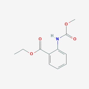 molecular formula C11H13NO4 B5802635 ethyl 2-[(methoxycarbonyl)amino]benzoate 