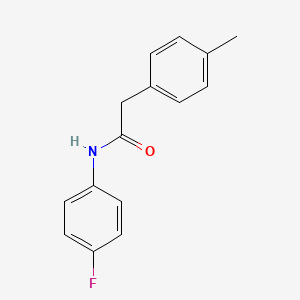 molecular formula C15H14FNO B5802647 N-(4-fluorophenyl)-2-(4-methylphenyl)acetamide 