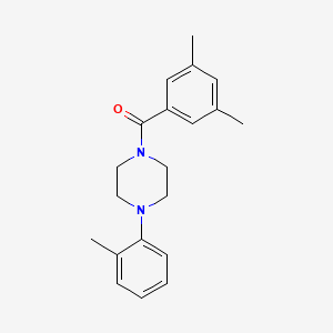 molecular formula C20H24N2O B5802656 1-(3,5-dimethylbenzoyl)-4-(2-methylphenyl)piperazine 
