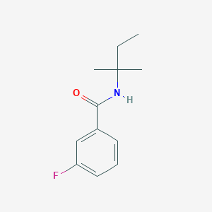 molecular formula C12H16FNO B5802670 N-(1,1-dimethylpropyl)-3-fluorobenzamide 