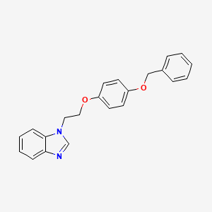 1-{2-[4-(benzyloxy)phenoxy]ethyl}-1H-benzimidazole