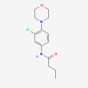 molecular formula C14H19ClN2O2 B5802704 N-[3-chloro-4-(4-morpholinyl)phenyl]butanamide 