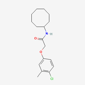 molecular formula C17H24ClNO2 B5802719 2-(4-chloro-3-methylphenoxy)-N-cyclooctylacetamide 