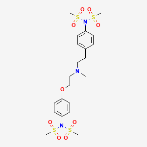 B580273 Methyl-[4-(dimethylsulfonylamino)phenylethyl]-[4-(dimethylsulfonylaminophenoxyethyl-d4)amine CAS No. 937194-91-7