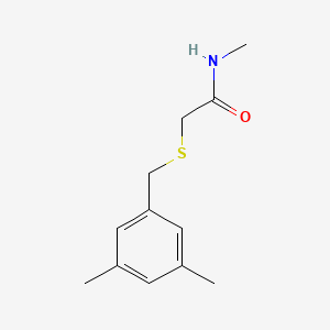 molecular formula C12H17NOS B5802746 2-[(3,5-dimethylbenzyl)thio]-N-methylacetamide 