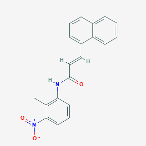 molecular formula C20H16N2O3 B5802758 N-(2-methyl-3-nitrophenyl)-3-(1-naphthyl)acrylamide 