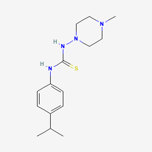molecular formula C15H24N4S B5802766 N-(4-isopropylphenyl)-N'-(4-methyl-1-piperazinyl)thiourea 