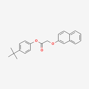 molecular formula C22H22O3 B5802774 4-tert-butylphenyl (2-naphthyloxy)acetate 