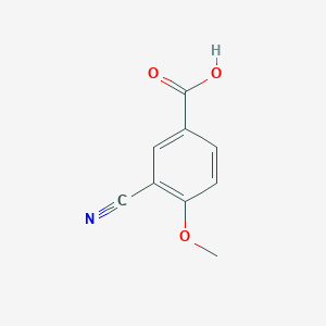 molecular formula C9H7NO3 B058028 3-氰基-4-甲氧基苯甲酸 CAS No. 117738-82-6