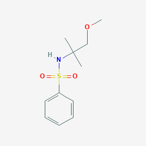 molecular formula C11H17NO3S B5802819 N-(2-methoxy-1,1-dimethylethyl)benzenesulfonamide 