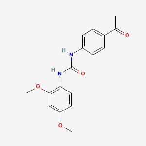 molecular formula C17H18N2O4 B5802858 N-(4-acetylphenyl)-N'-(2,4-dimethoxyphenyl)urea 