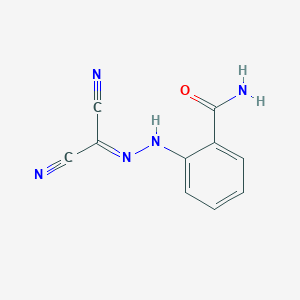 molecular formula C10H7N5O B5802867 2-[2-(dicyanomethylene)hydrazino]benzamide 