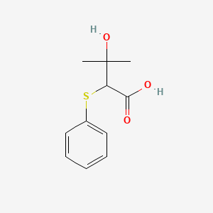 B580288 3-Hydroxy-3-methyl-2-(phenylsulfanyl)butanoic acid CAS No. 40648-66-6