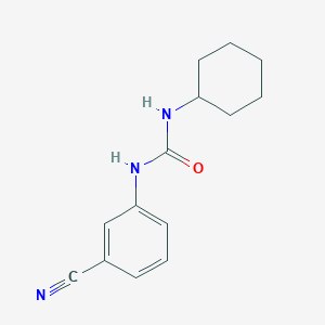 molecular formula C14H17N3O B5802888 N-(3-cyanophenyl)-N'-cyclohexylurea 