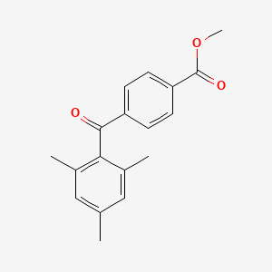 molecular formula C18H18O3 B5802900 methyl 4-(mesitylcarbonyl)benzoate CAS No. 51885-82-6