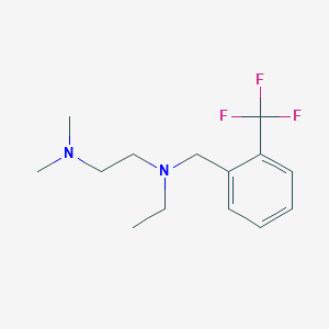 molecular formula C14H21F3N2 B5802936 N-ethyl-N',N'-dimethyl-N-[2-(trifluoromethyl)benzyl]-1,2-ethanediamine 